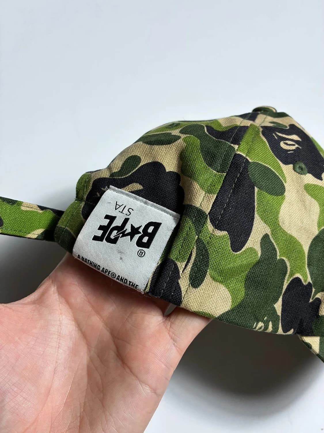 베이프 BAPE ABC 카모 에이프 헤드 볼캡 PR2295 상품이미지5
