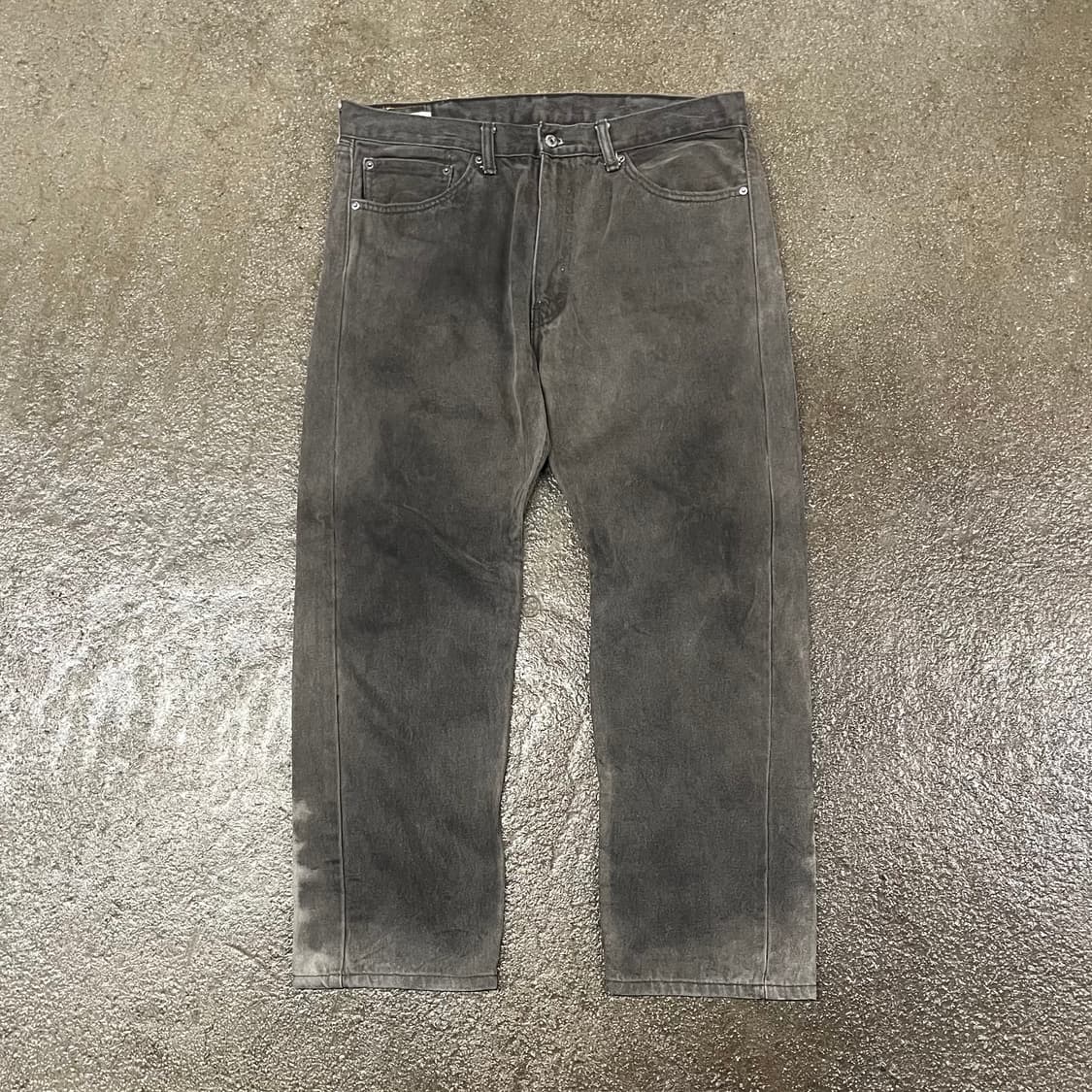 Levis505 블랙 더티 워싱진 (37”) 상품이미지5