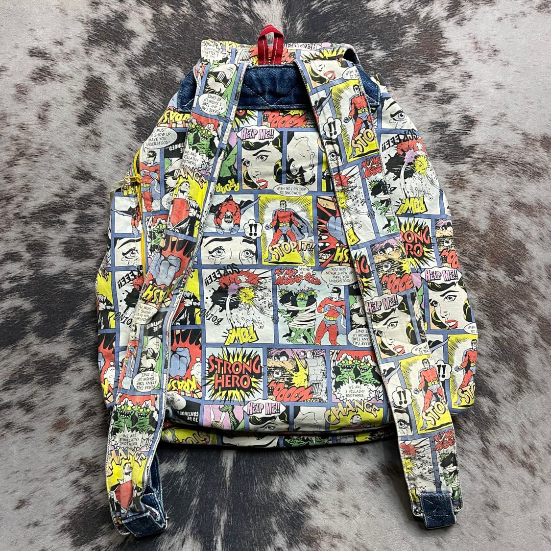 빈티지 카툰 프린팅 백팩 상품이미지5