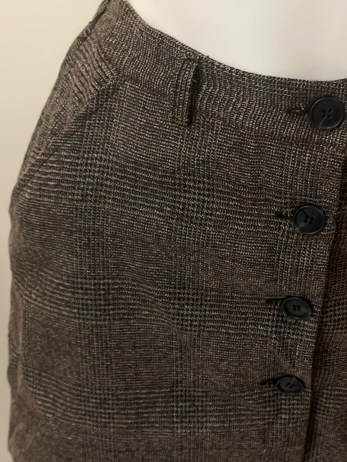 체크 미니스커트 빈티지 모리 하구미 상품이미지2