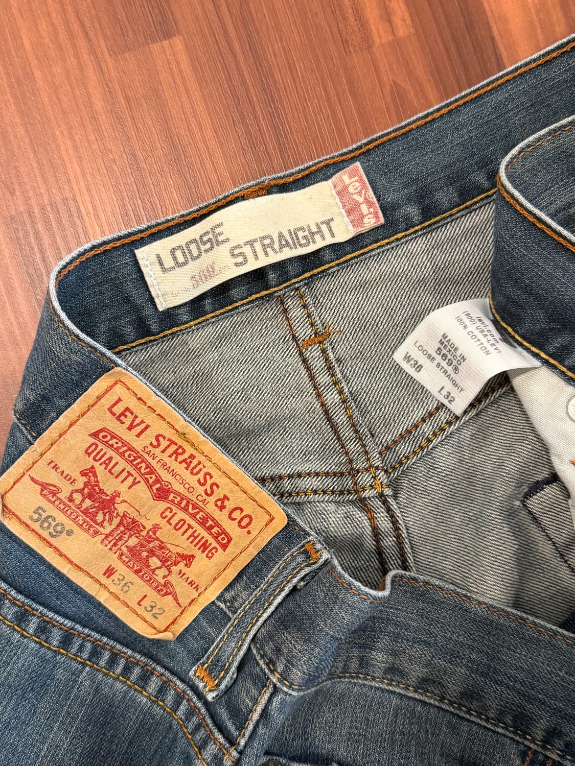 00s Levis 리바이스 569 데님 팬츠 (36-37inch) 상품이미지10