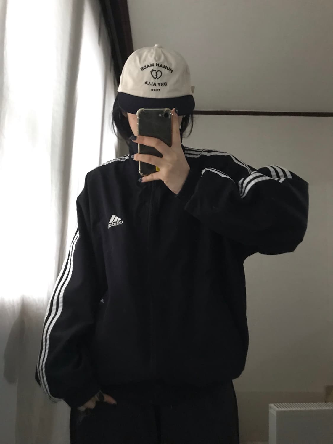 아디다스 90s 블랙 윈드브레이커 상품이미지2