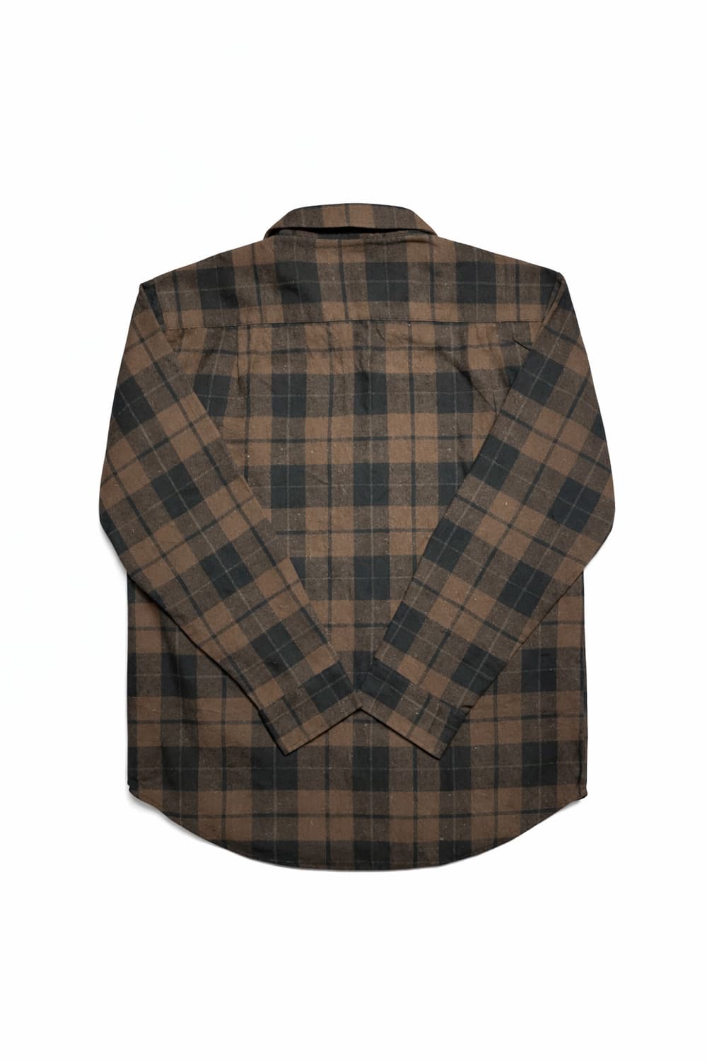 JPN 일본빈티지 y2k 워크웨어 오버핏 플란넬 브라운 빅 체크 셔츠 상품이미지2