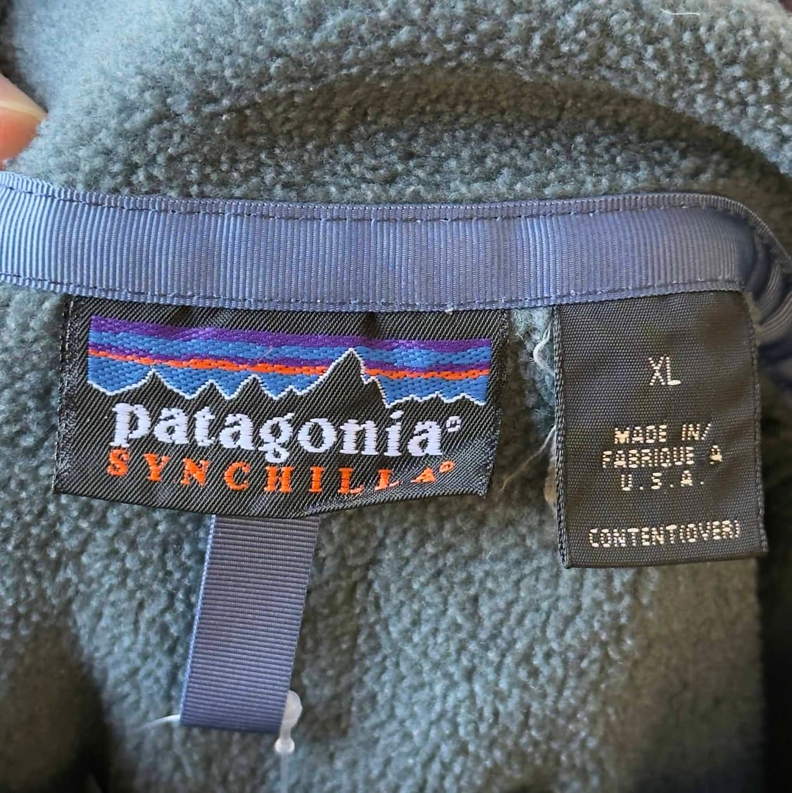 90s 파타고니아 신칠라 스냅티 후리스 USA 상품이미지5