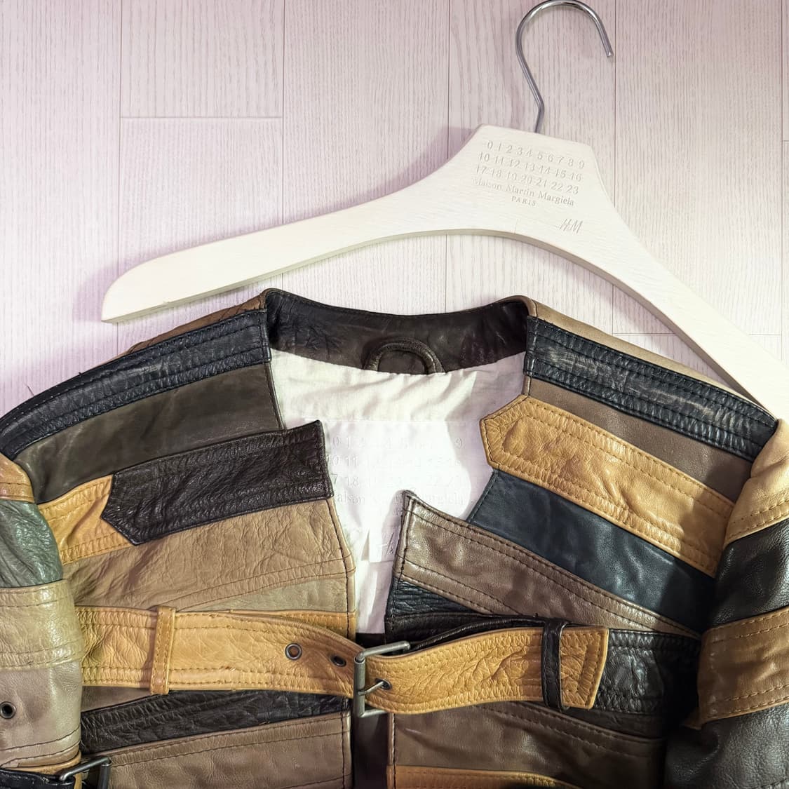 메종 마틴 마르지엘라 X H&M 2012 F/W 벨트 레더 자켓 상품이미지2
