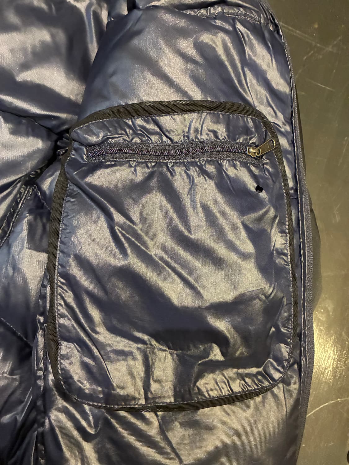 105) 몽벨 윈드프루프 구스다운 패딩 딥 퍼플 상품이미지6