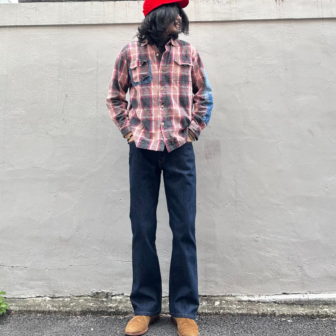 올드 오시코시 헤비 코튼 체크 셔츠 상품이미지9