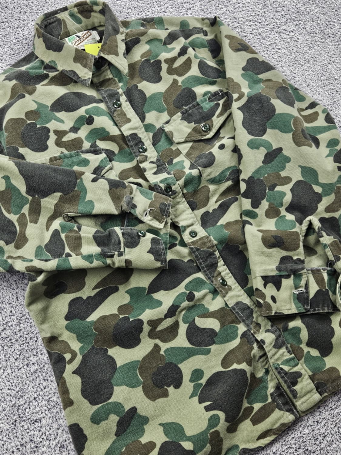 80's USA THE WOODSMAN 카모 헌팅 셔츠 (L)/10537 상품이미지6