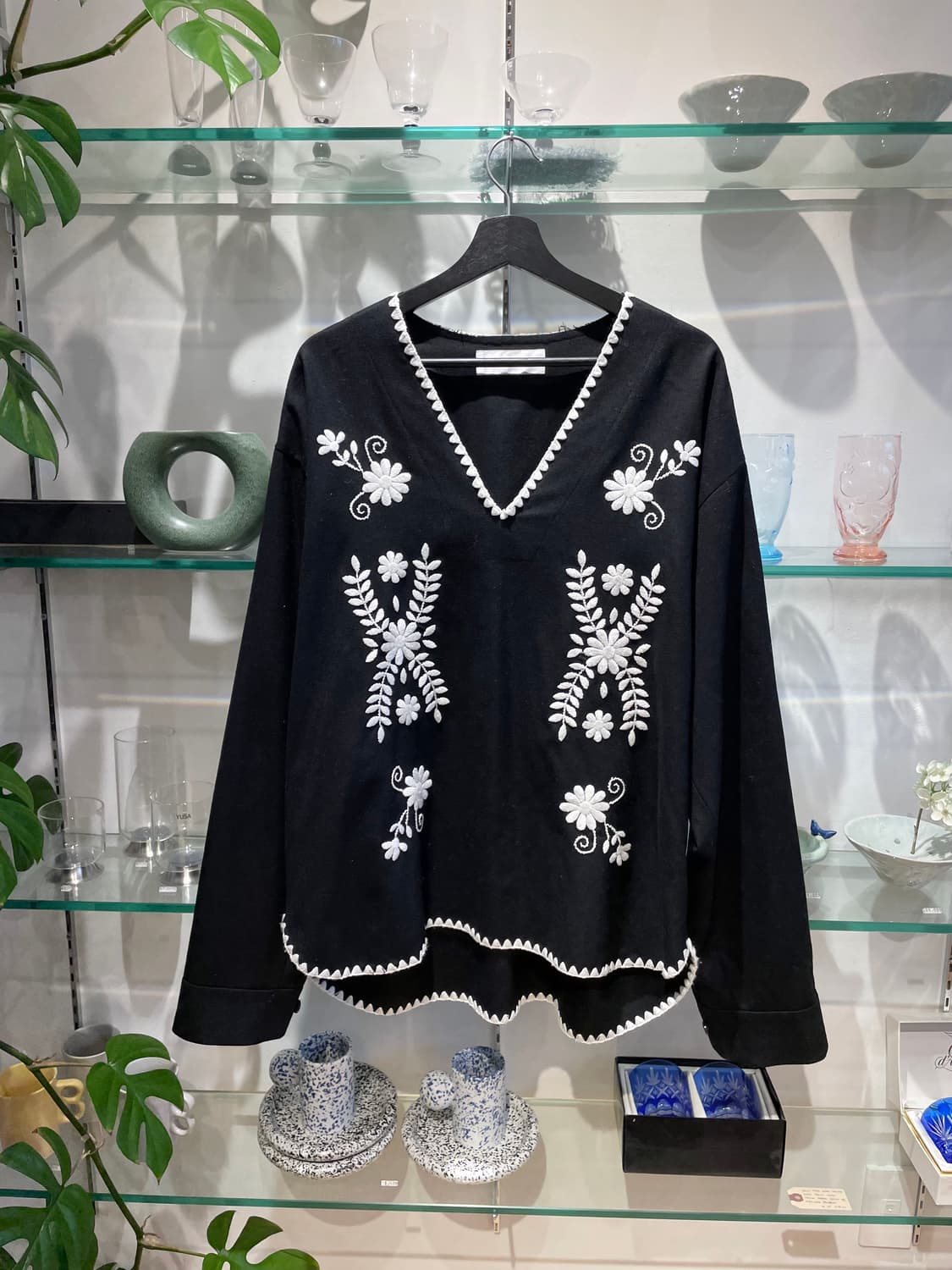 디스커버드 flower stitch flano sipper shirts 상품이미지1