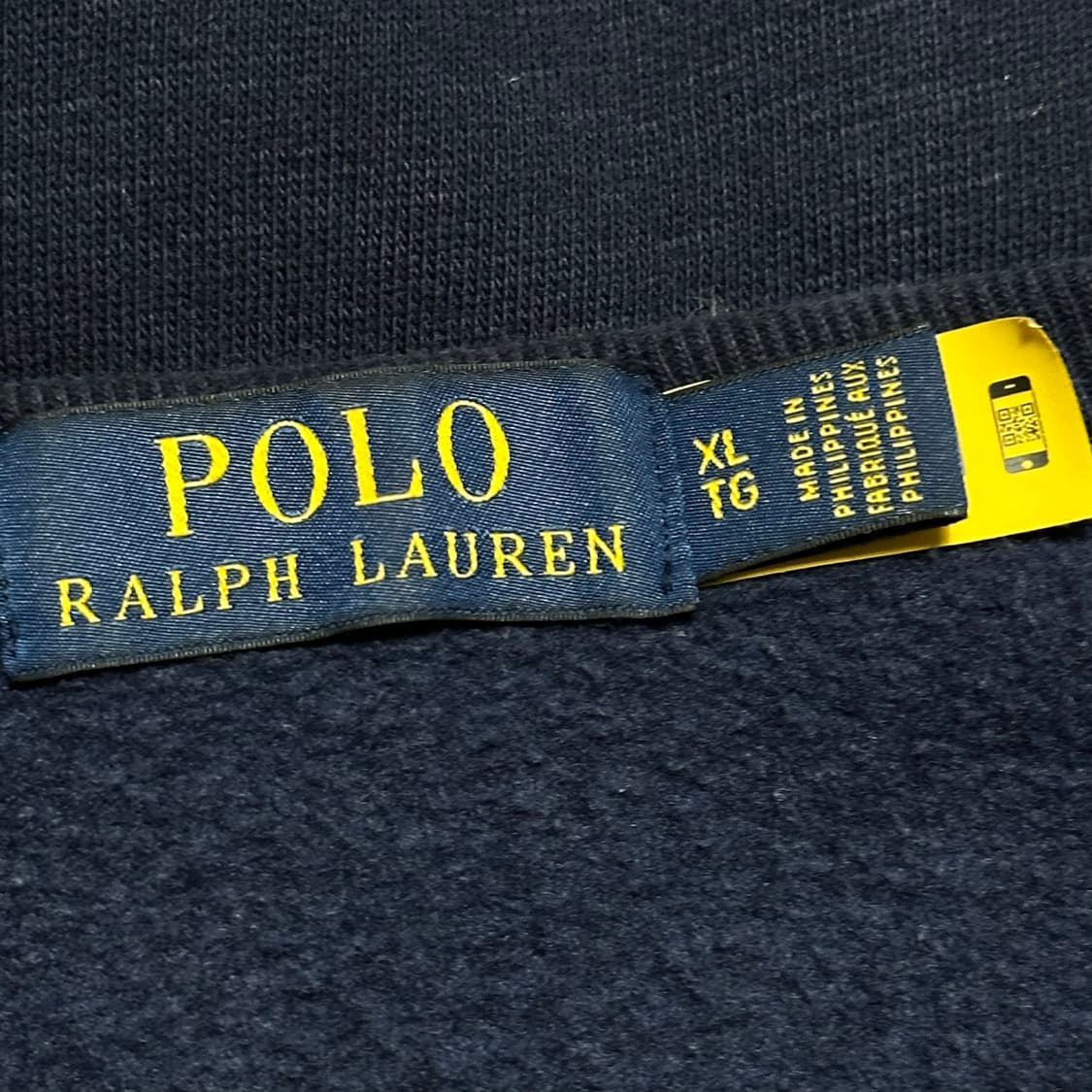 XL 폴로랄프로렌 로고 패치 네이비 기모 맨투맨 상품이미지4