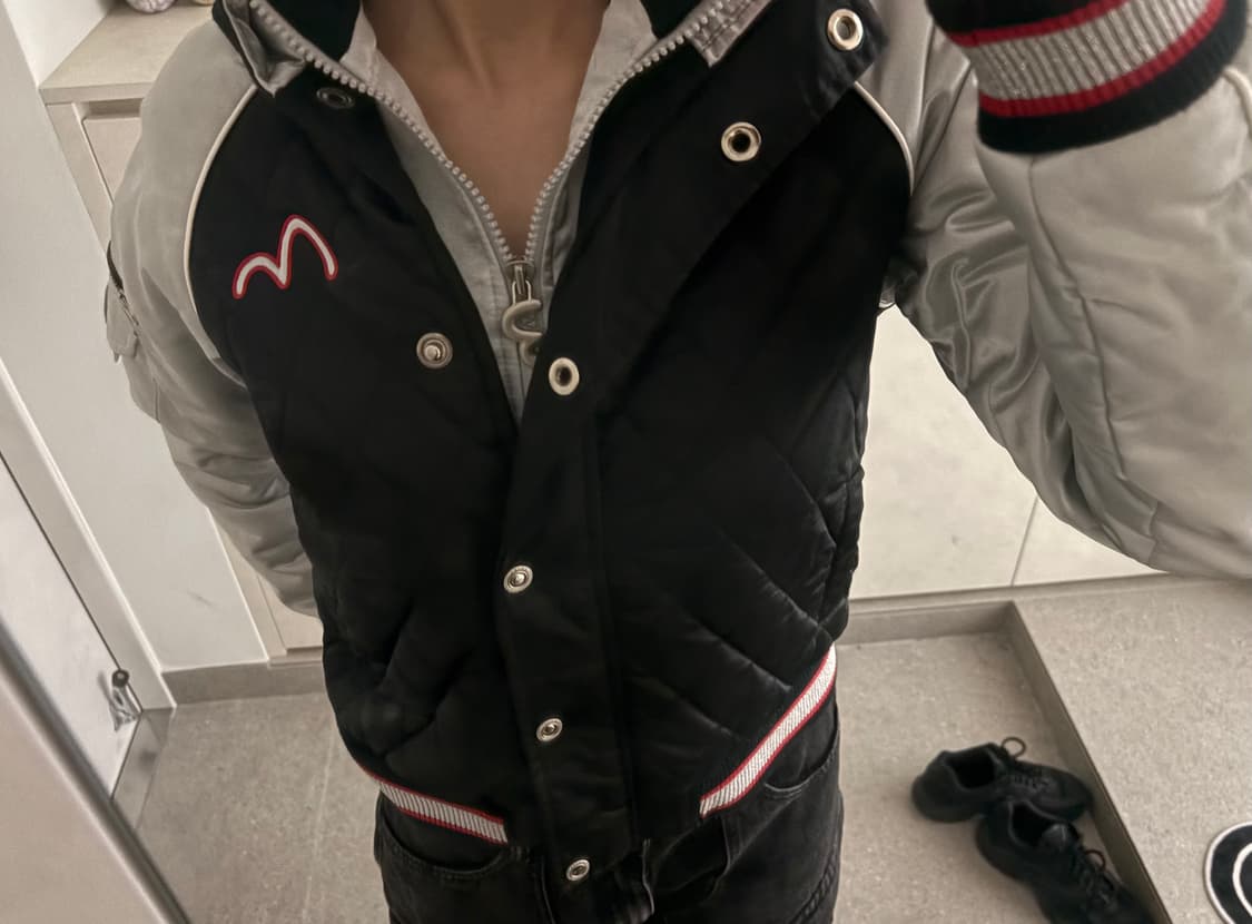 (희귀)🤍 에비수 실버 블랙 패딩 🤍 사이즈 S !!!! 상품이미지3