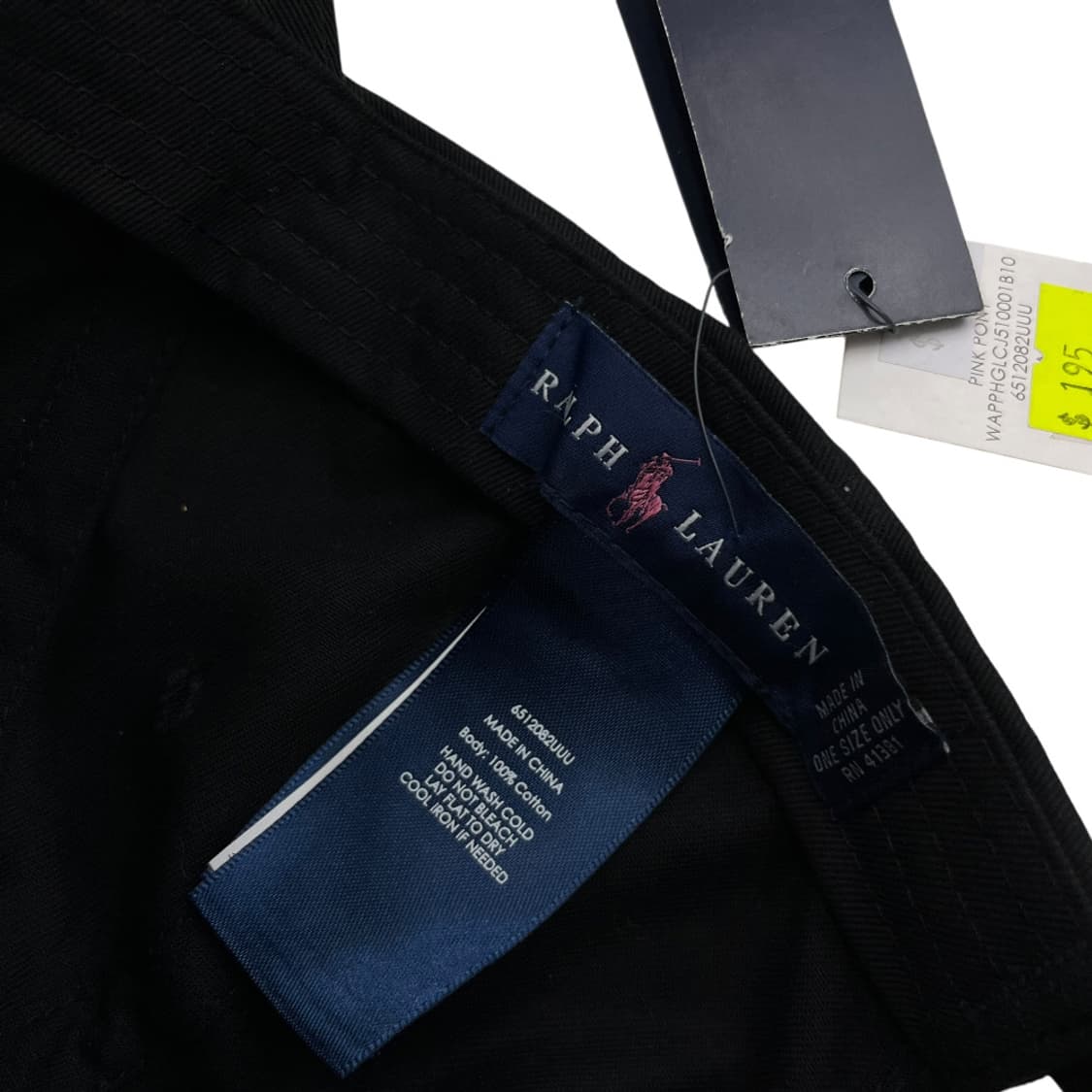 폴로 랄프로렌 딸기우유맛 미들포니 블랙 볼캡 ( 새상품 ) 상품이미지8