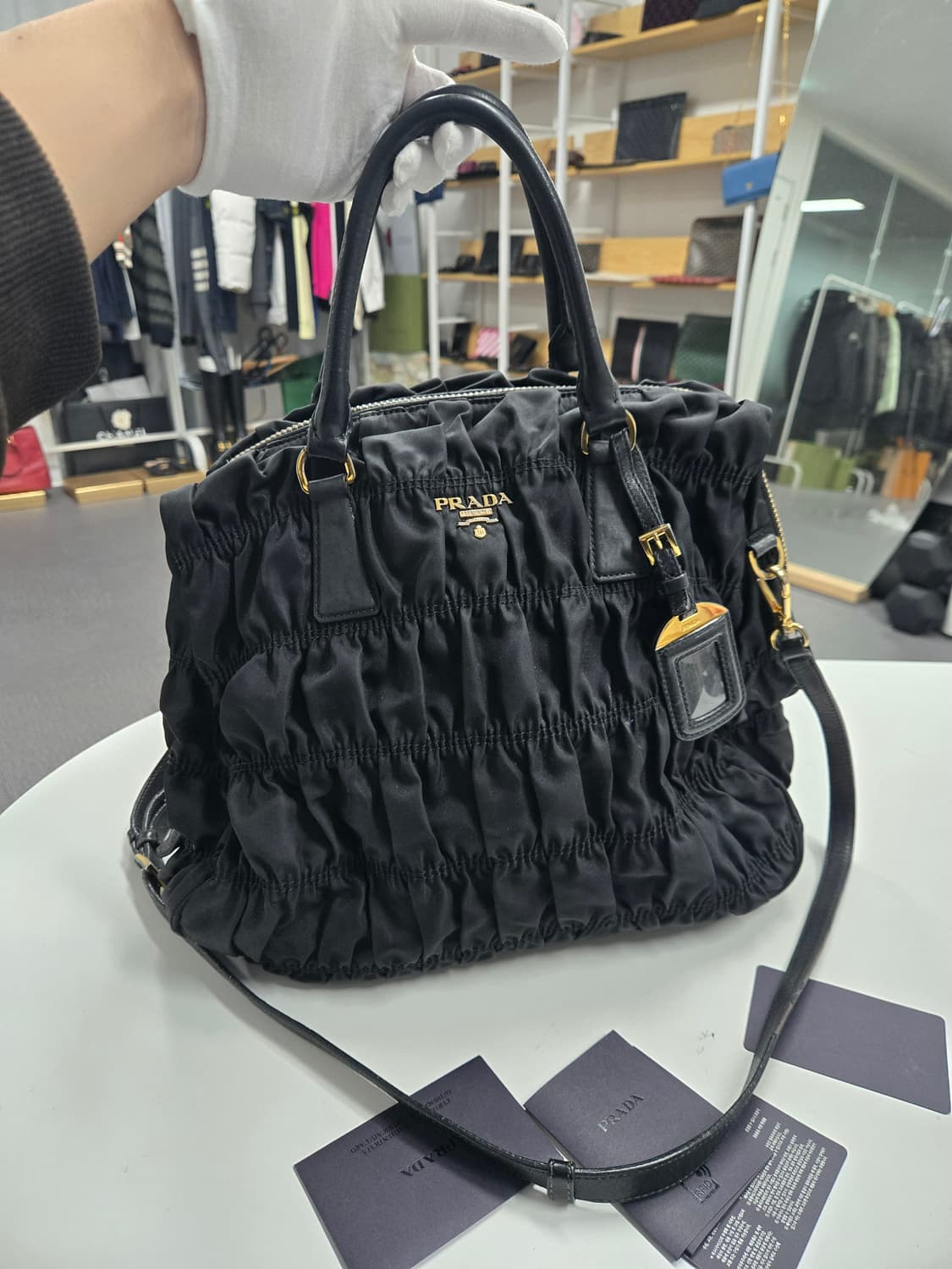 [A급컨디션] 프라다 고프레 숄더백 상품이미지1