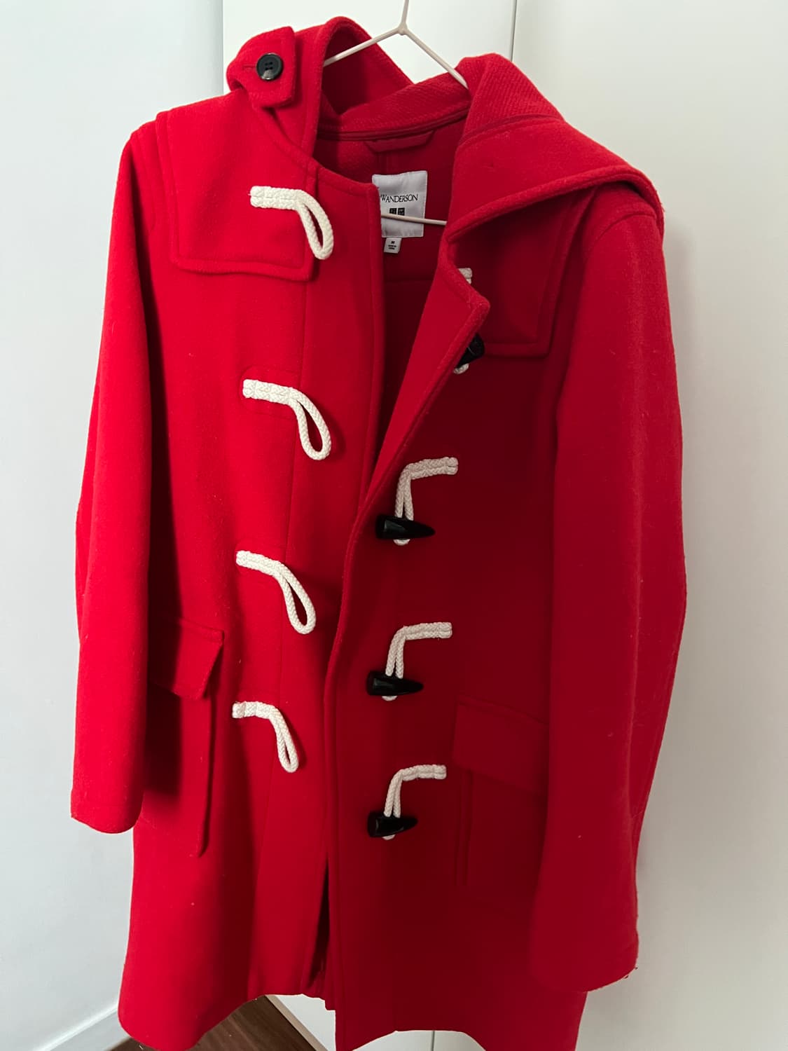 유니클로 jw 앤더슨 더플코트 레드 M 상품이미지2