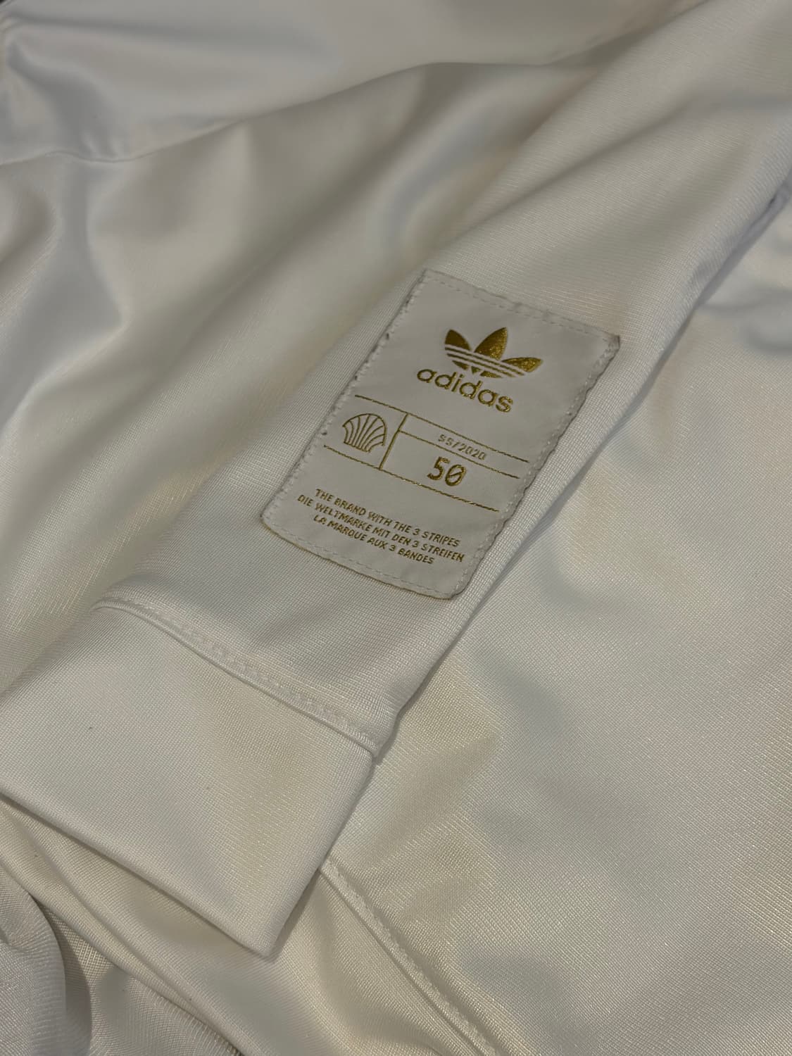 ⭐️아디다스 파이어버드 골드 글리터 라인 화이트 슈퍼스타 져지⭐️ 상품이미지4