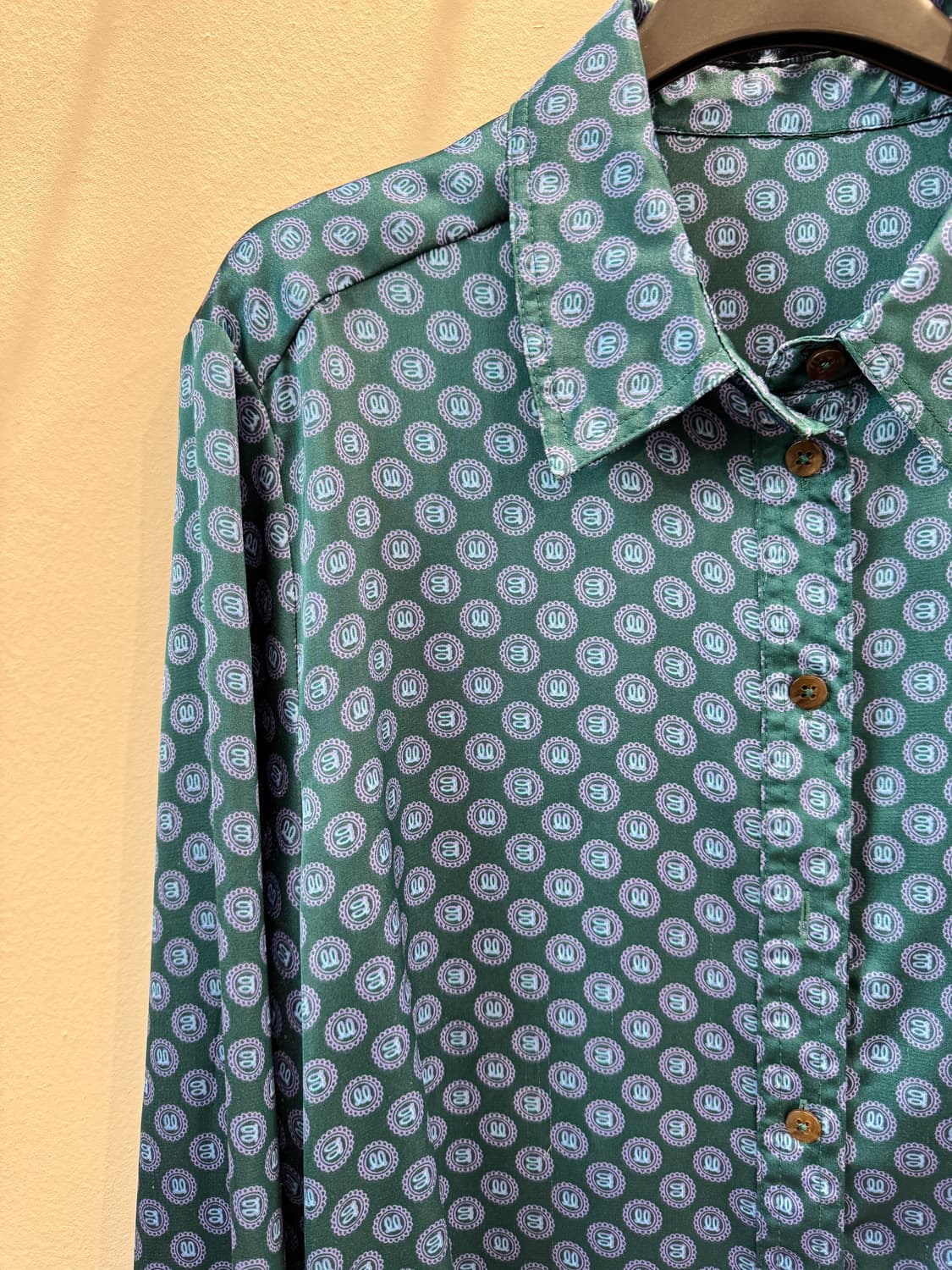 vintage 컬러패턴 블라우스 상품이미지2