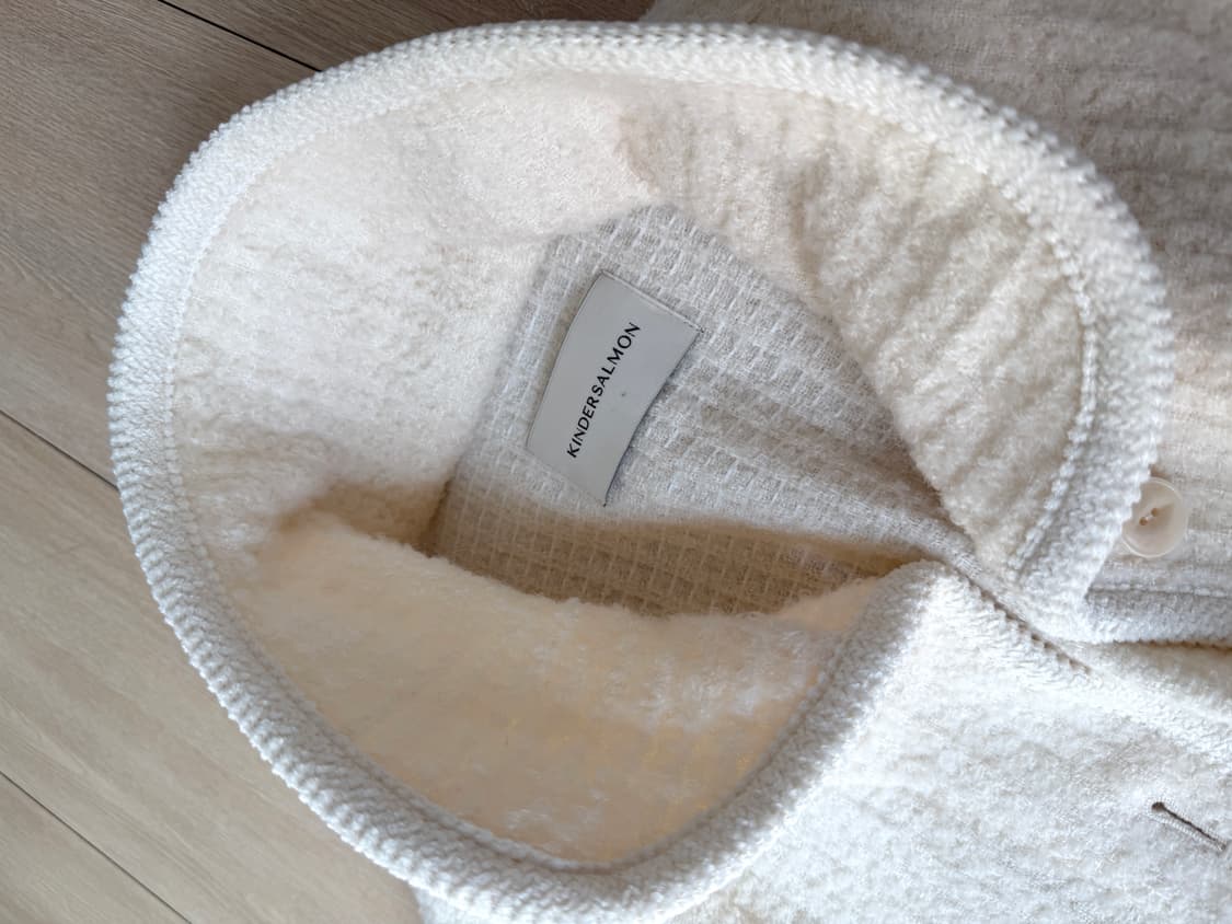 킨더살몬 해리 알파카 자켓 크림 상품이미지5