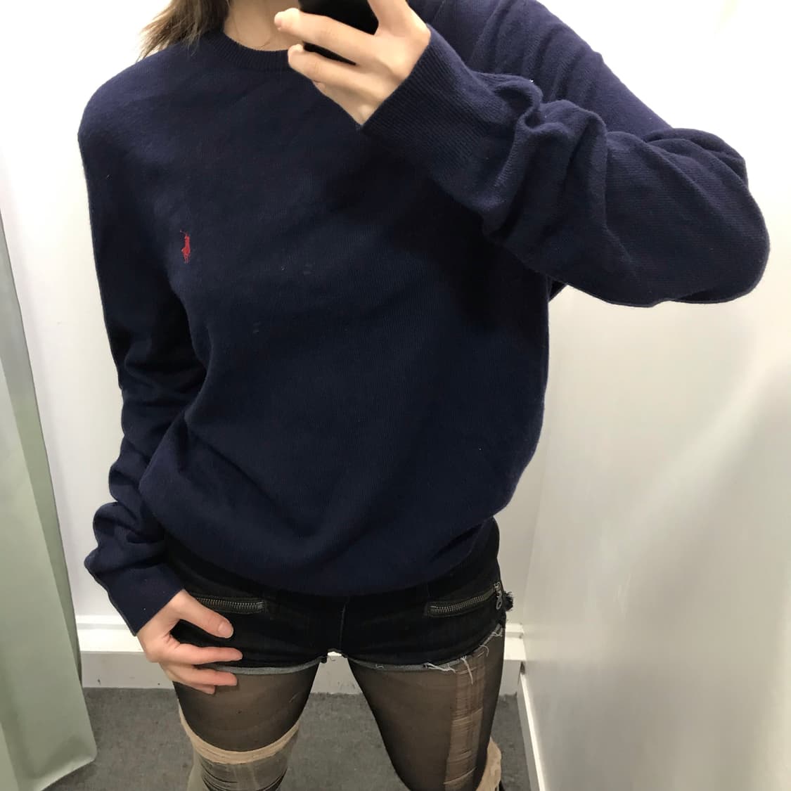 폴로 네이비 니트 상품이미지2