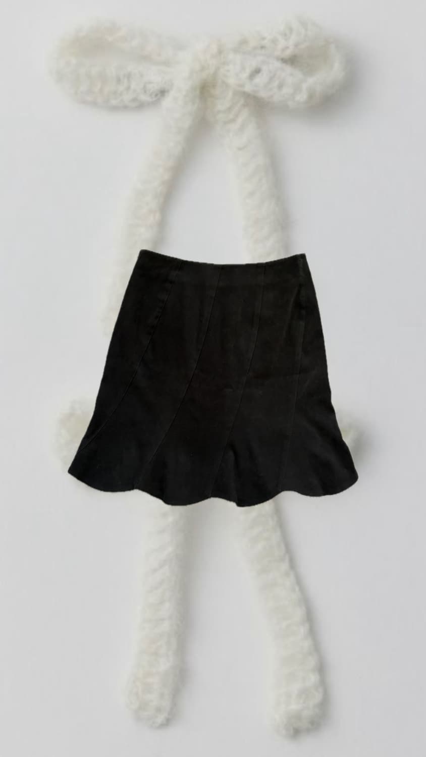 Black 스웨이드 스커트 상품이미지1