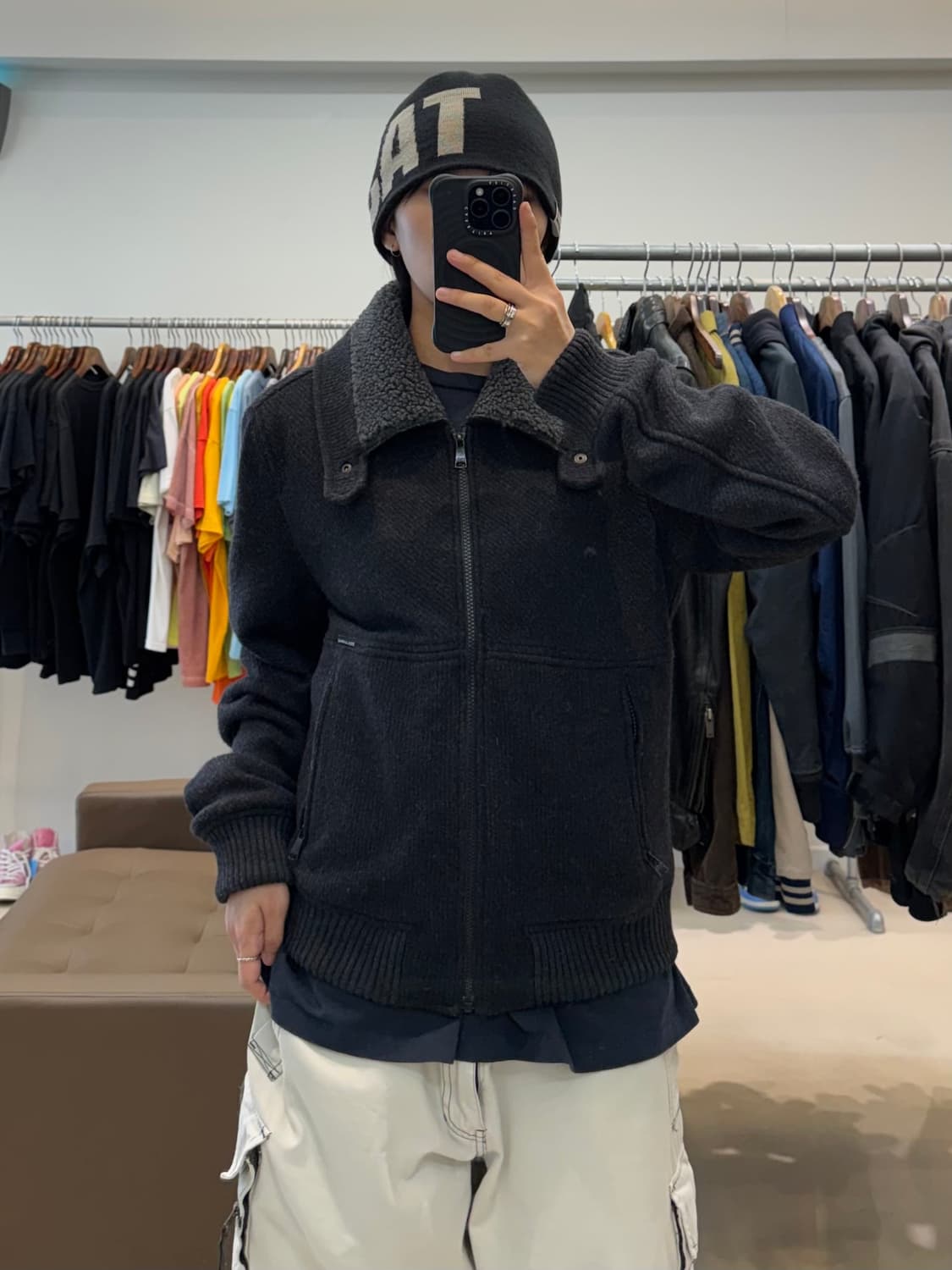 돌체앤가바나 시어링 카라 부클 집업 상품이미지5
