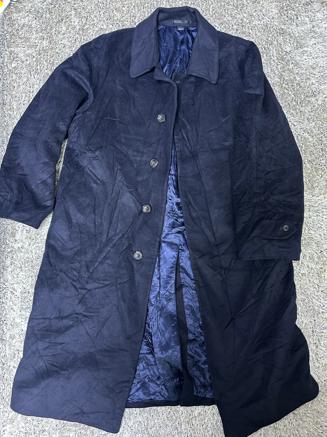 네이비 일제 캐시미어 100프로 코트 105~110 상품이미지1