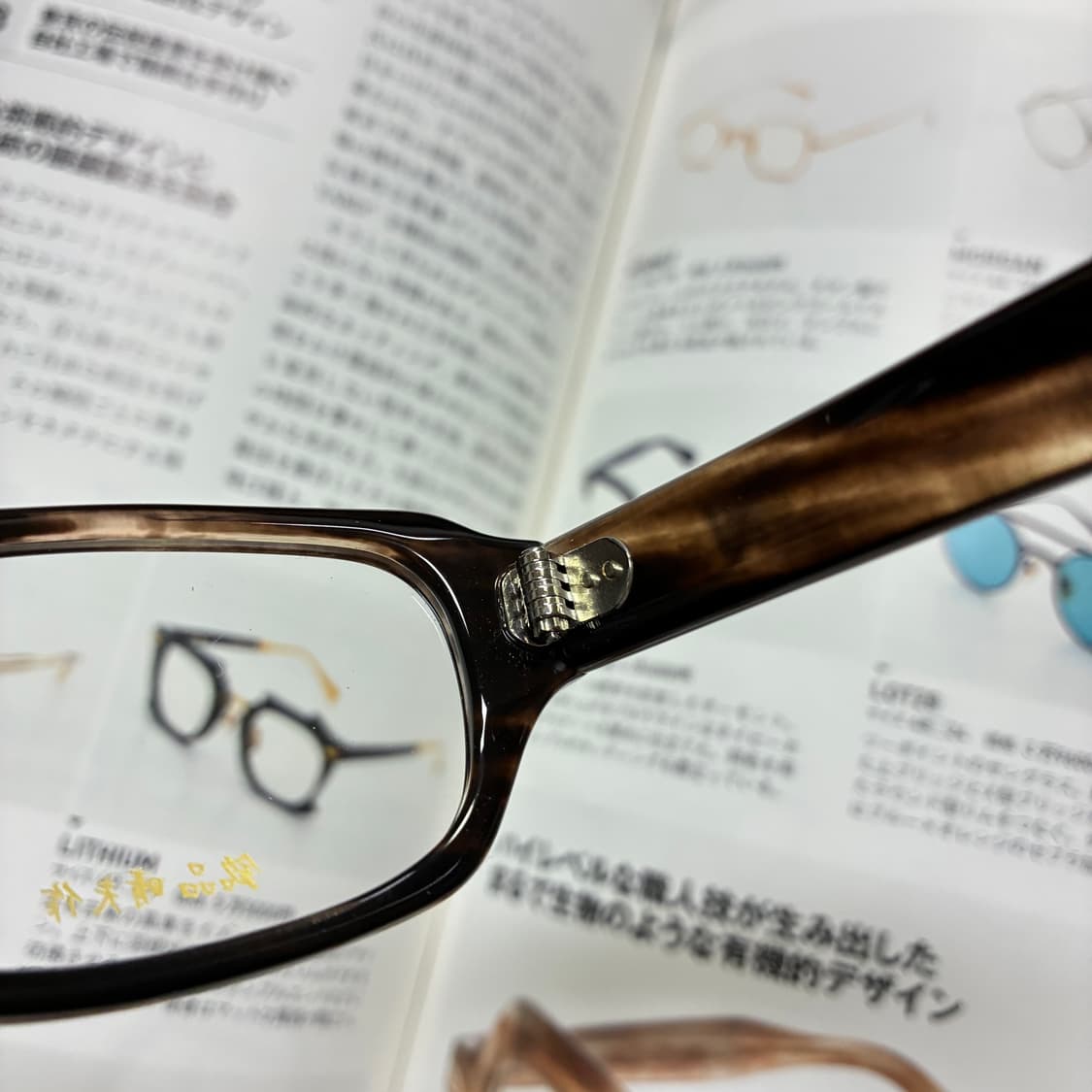 銘品晴夫作 하루오사쿠 일본 장인 셀룰로이드 뿔테 안경 상품이미지8