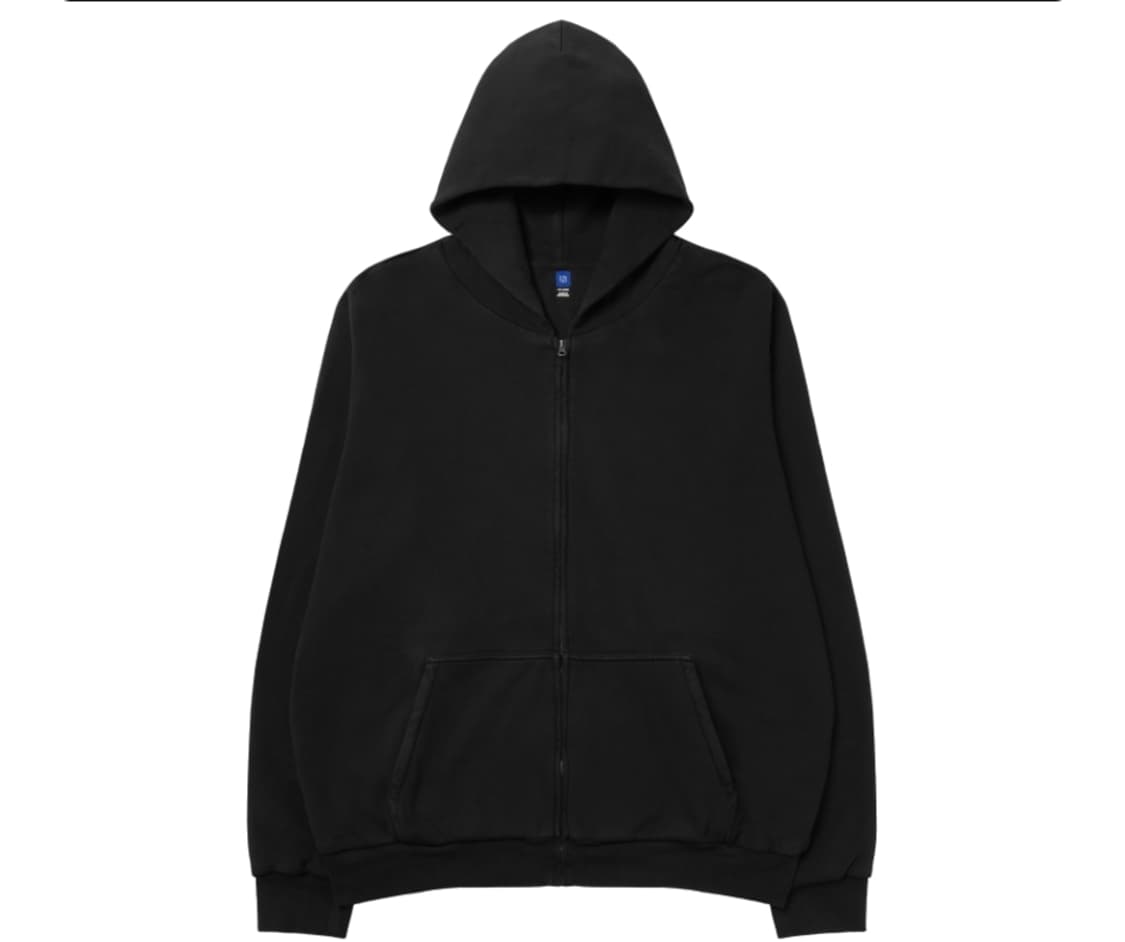 이지 YZY 집업 후드 블랙 M 상품이미지1