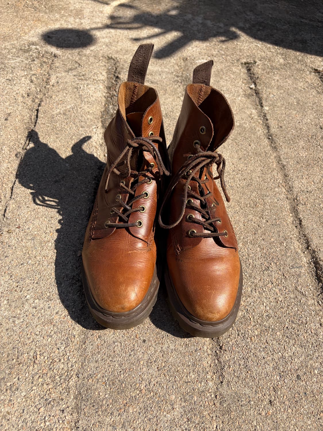 260) Dr. Martens 브라운 레더 레이스업 부츠 상품이미지7