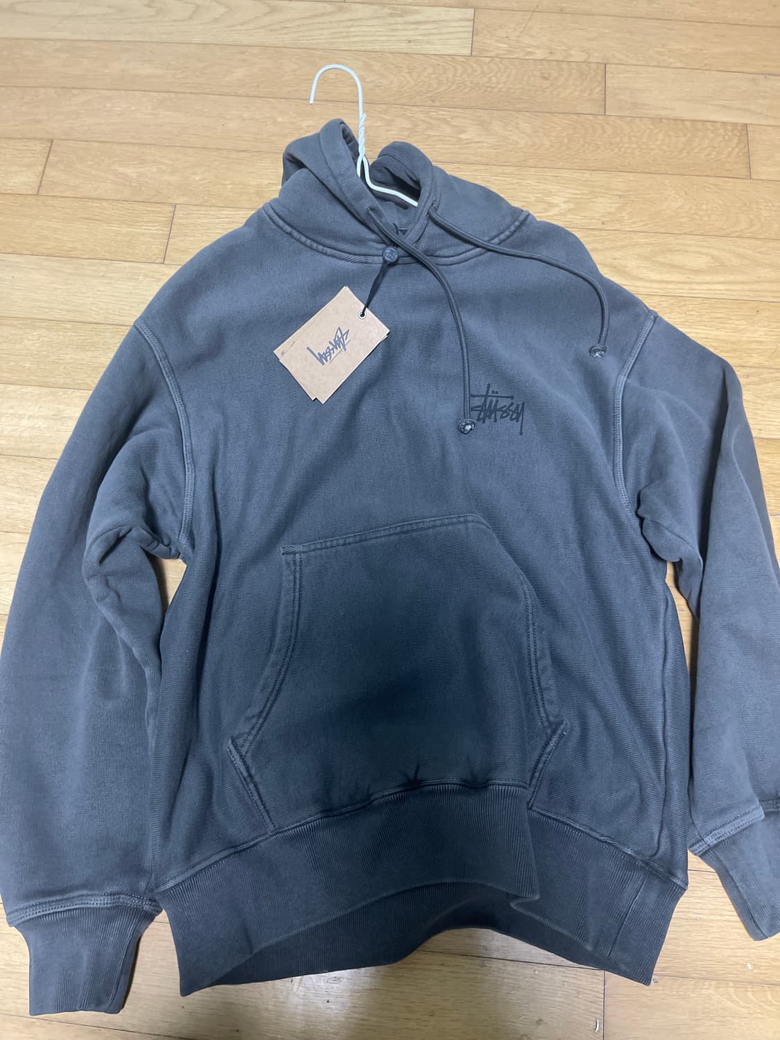 스투시 베이직 피그먼트 다이드 후드티 S 상품이미지1