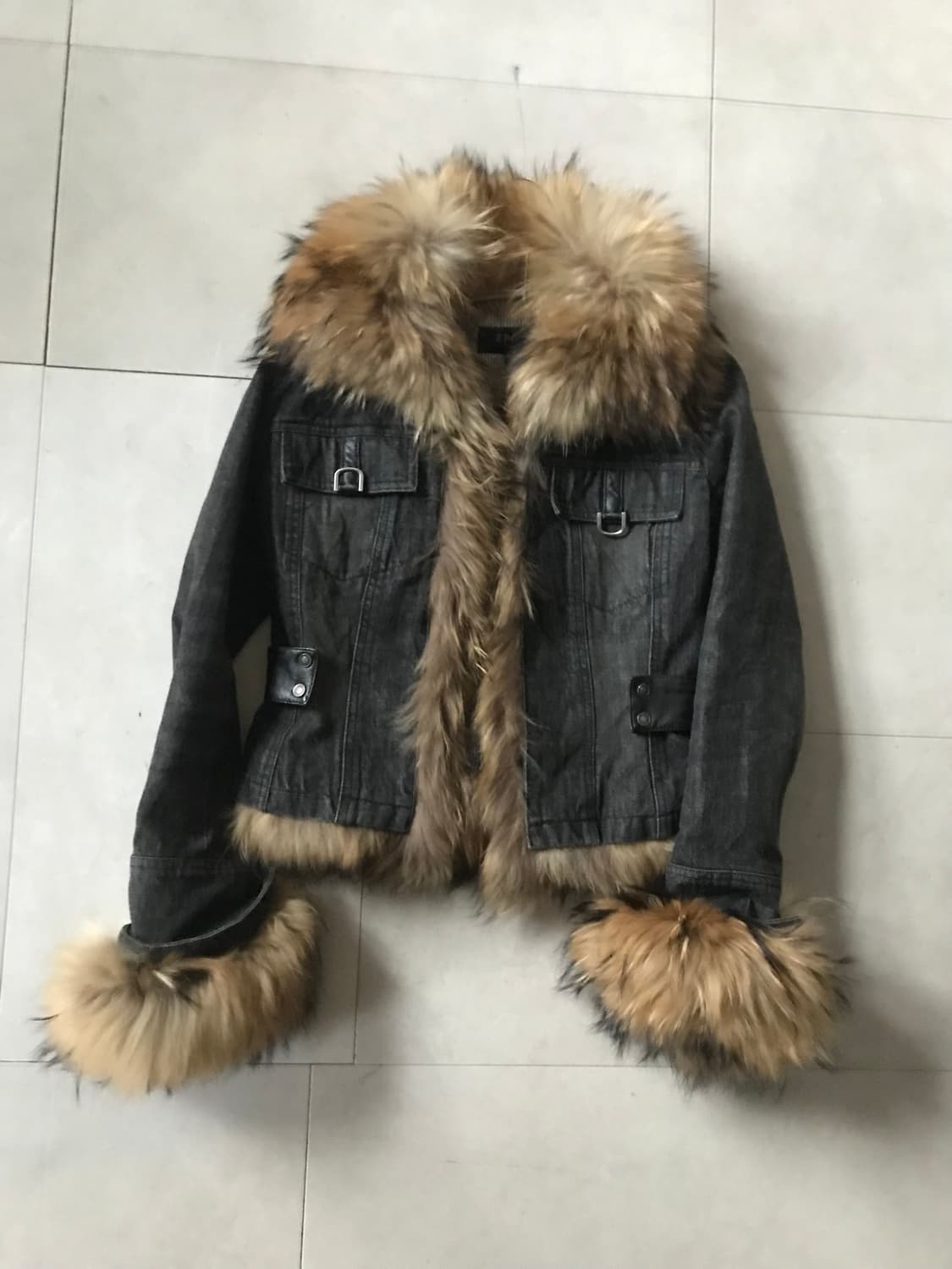 빈티지 데님 퍼자켓 상품이미지9