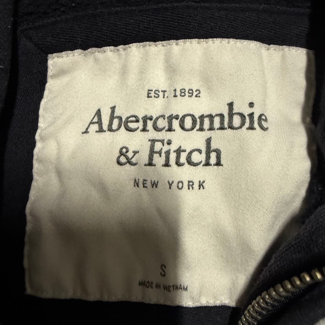 대장템 딱붙핏 아베크롬비 네이비 후드집업 s 상품이미지3