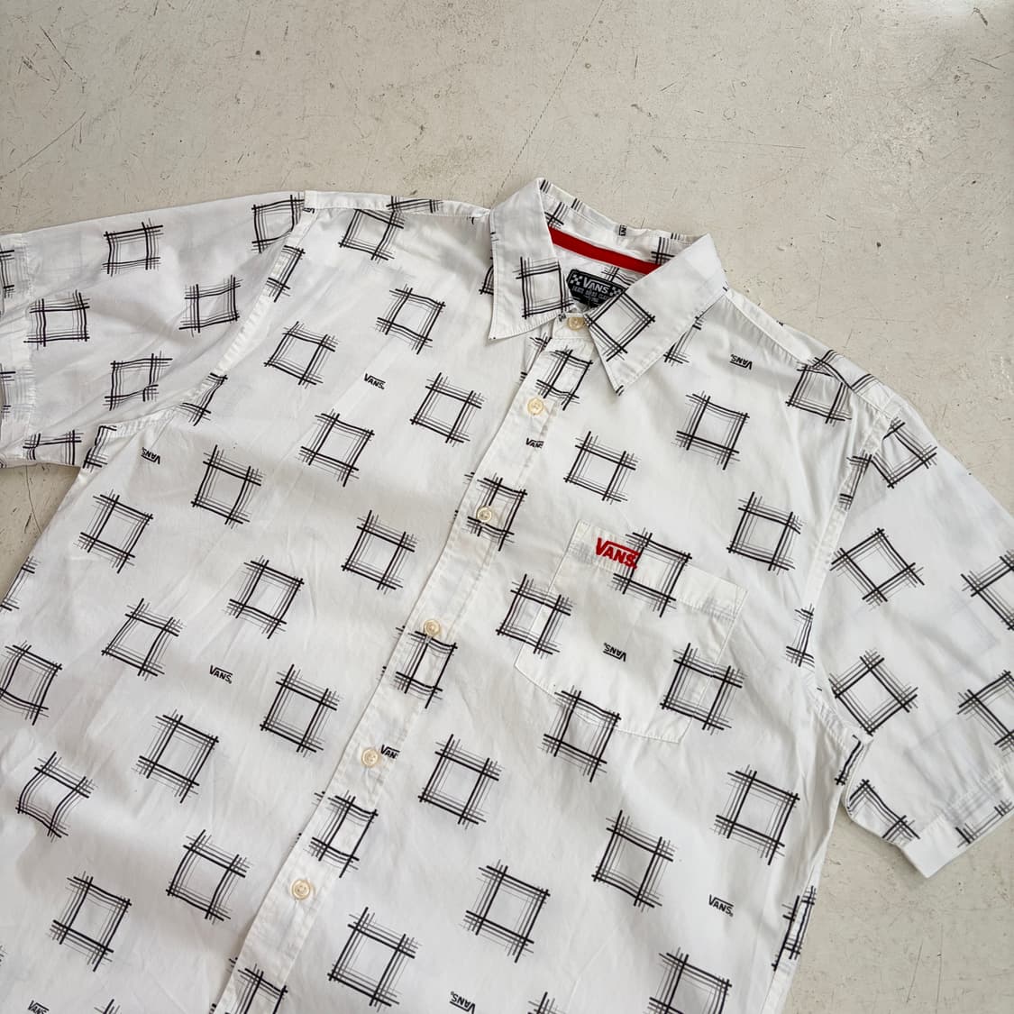 90s 반스 스케이트보드 클래식 빈티지 반팔셔츠 XL 상품이미지4