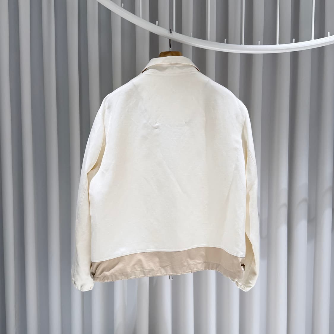 (S+/M) / 로로피아나 아이보리 다틸로 봄버 자켓 상품이미지6