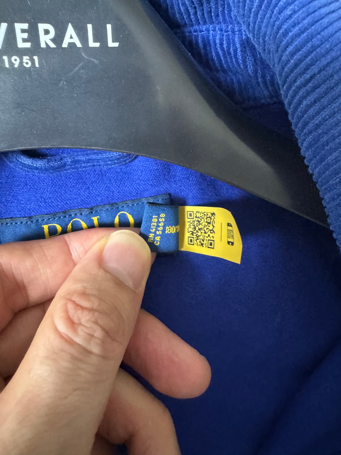 L 폴로 랄프로렌 코듀로이 바시티 블루종 자켓 상품이미지5