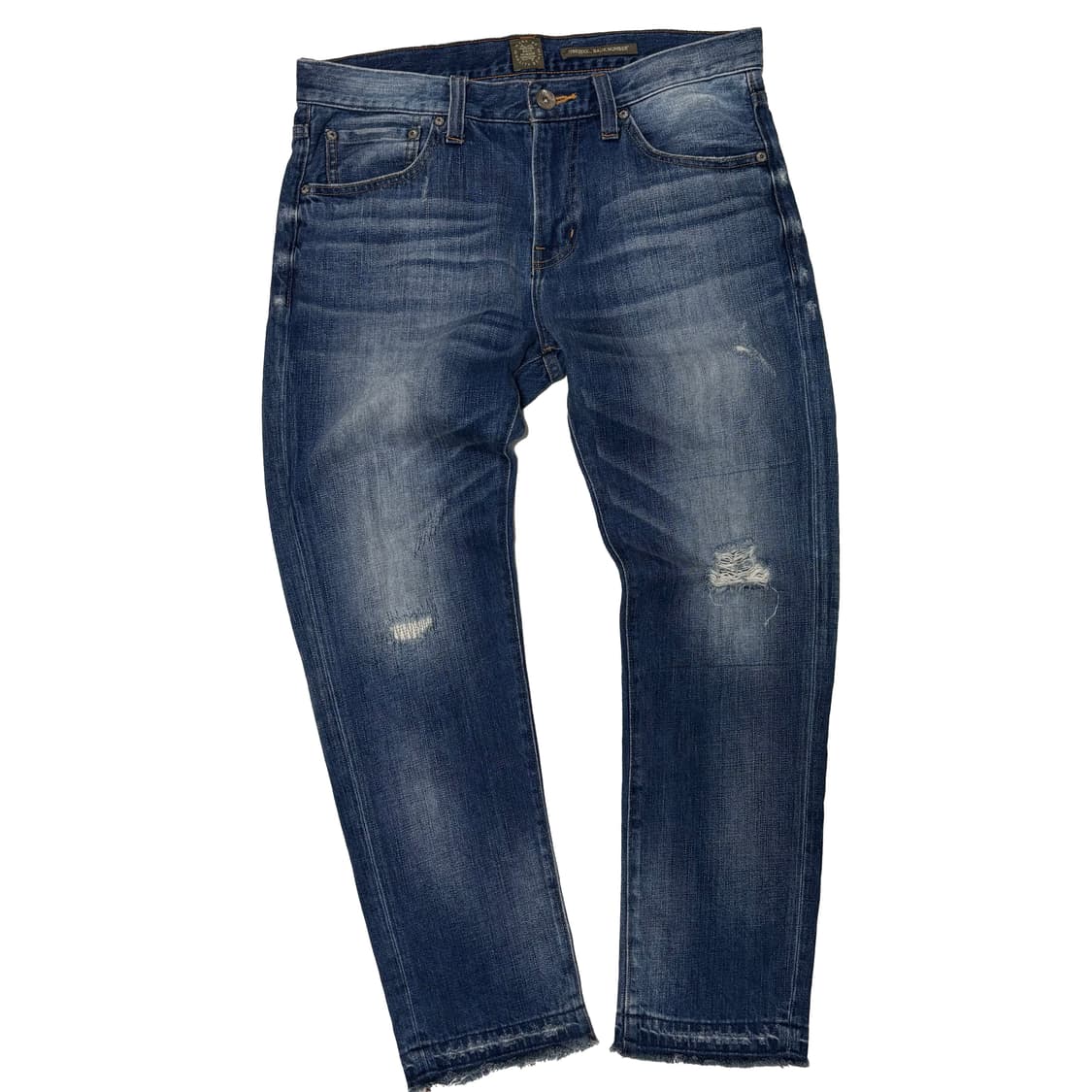 백넘버(Back Number) 빈티지 데미지 크롭 데님 팬츠 상품이미지1