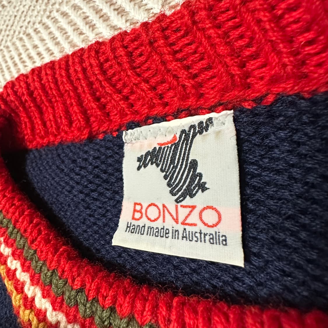 BONZO hand made knit wool sweater 상품이미지3