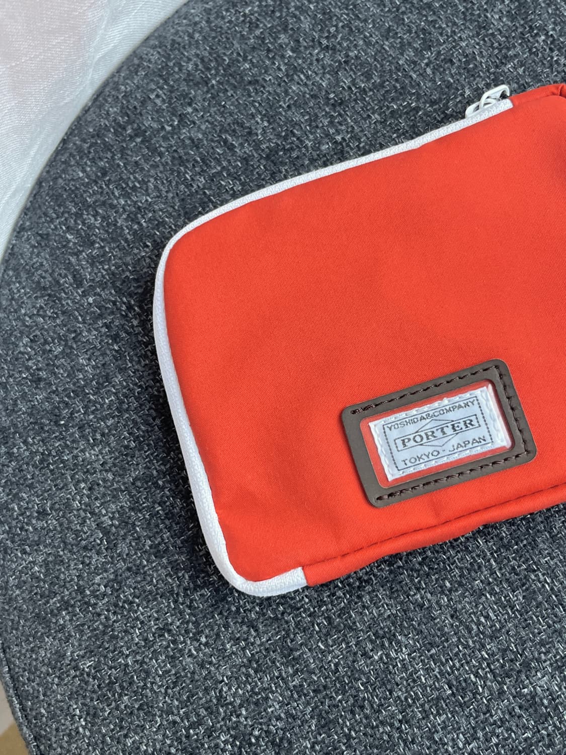 Porter 포터 화이트 트림 지갑 오렌지 상품이미지2
