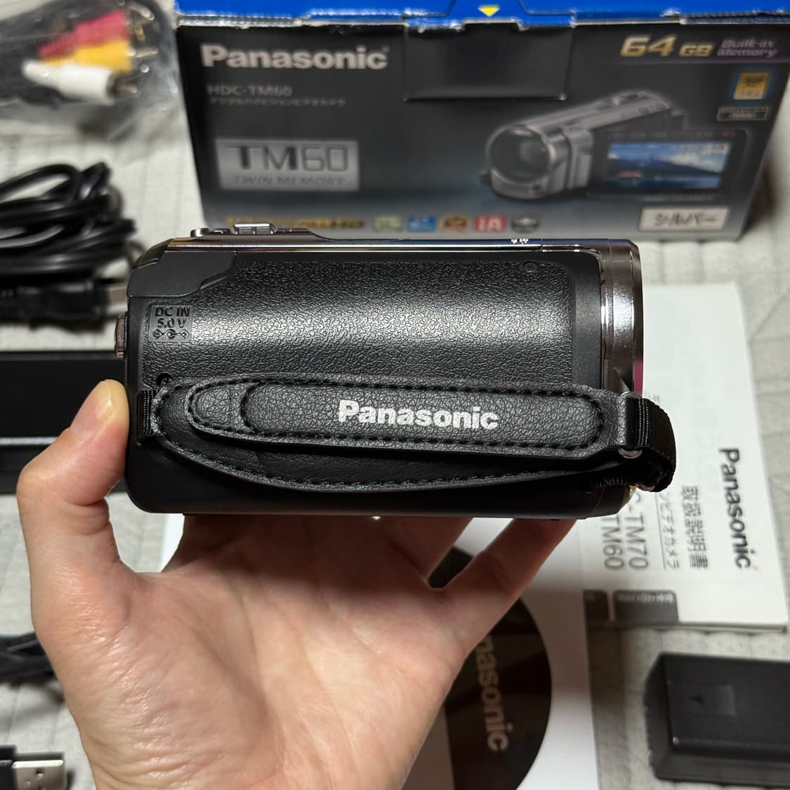 풀박스 미품 Panasonic HDC-TM60 파나소닉 빈티지캠코더 디카 상품이미지5