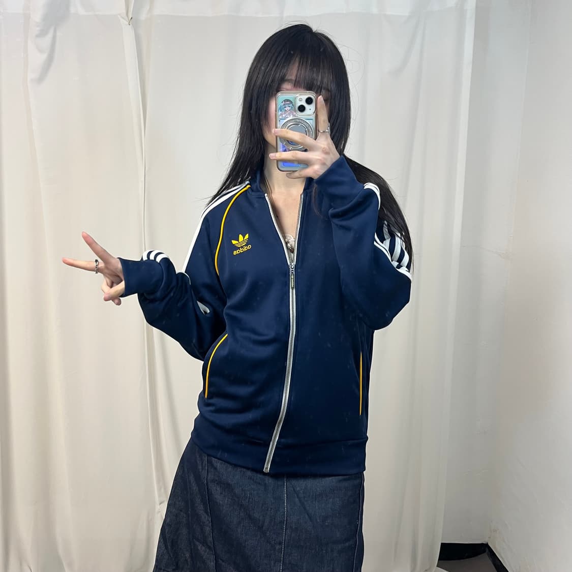 Adidas navy Superstar jersey 상품이미지2