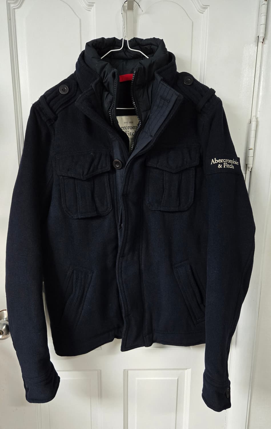 새상품)아베크롬비 헤리티지 울패딩자켓 상품이미지1