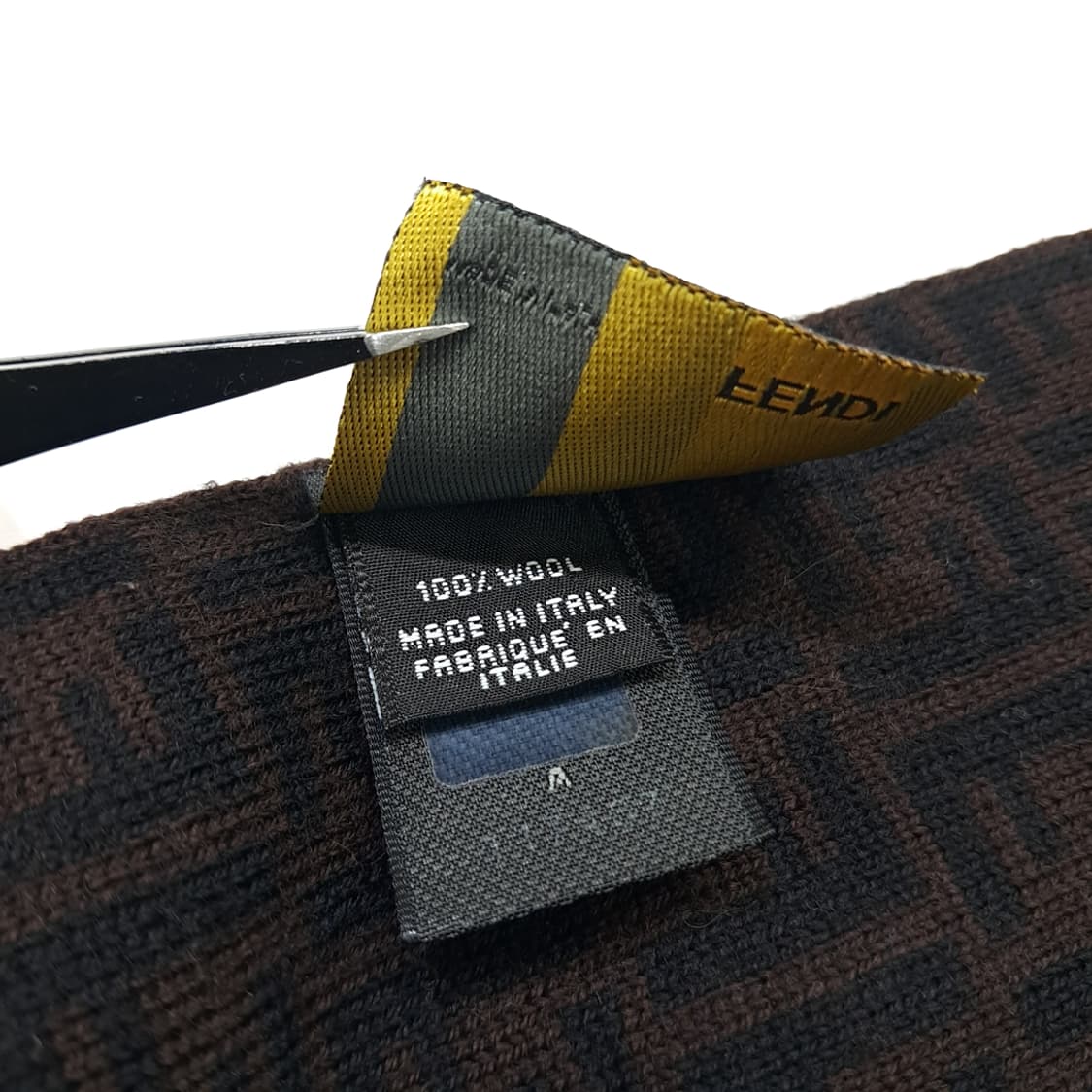 MX310 펜디 FF 패턴 브라운 울 목도리 머플러 상품이미지6