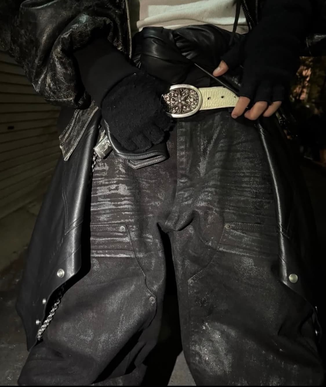 에모스탠스클럽 코티드 배기 와이드 팬츠 상품이미지2