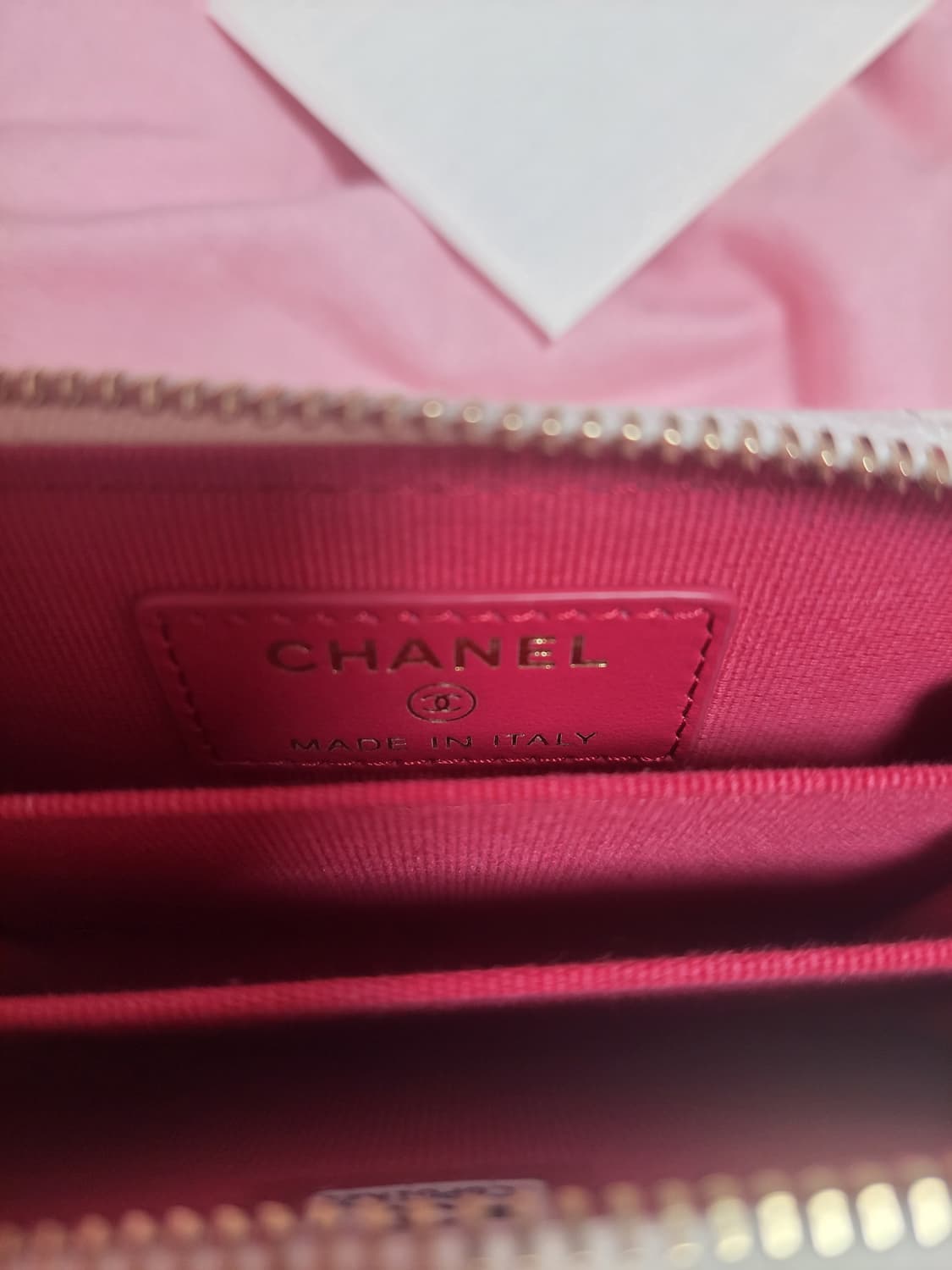 정품)급처미사용새상품!샤넬 하트 지갑 지퍼돌이 카드지갑 상품이미지3