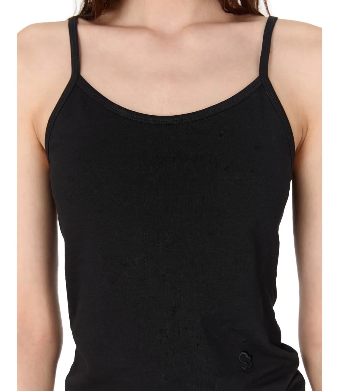 썬번프로젝트 베이직 슬리브리스 탑 블랙 상품이미지3