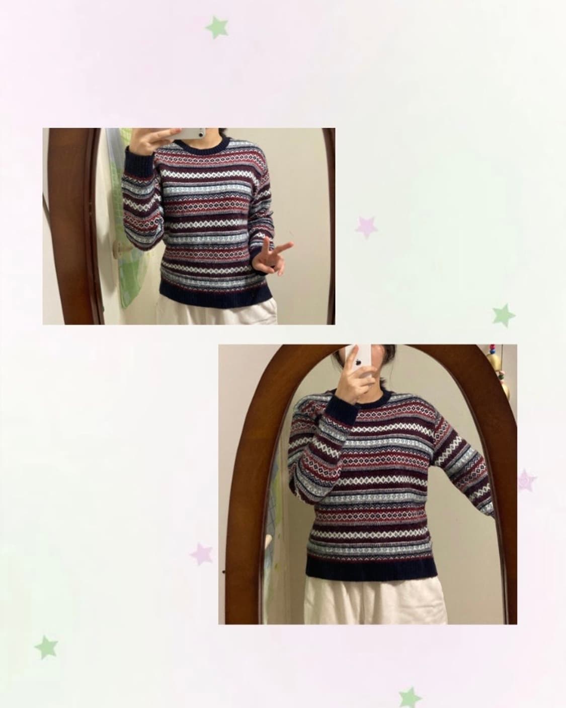 패턴 니트 상품이미지1