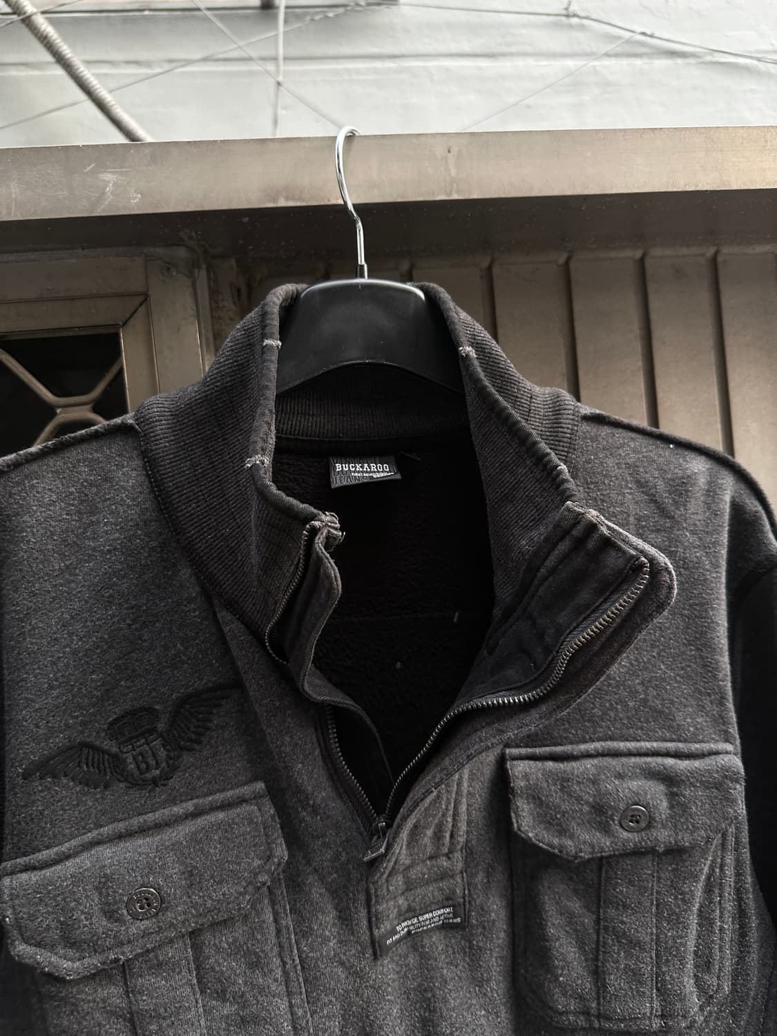 BUCKAROO wing embroidery fur zip up 상품이미지7