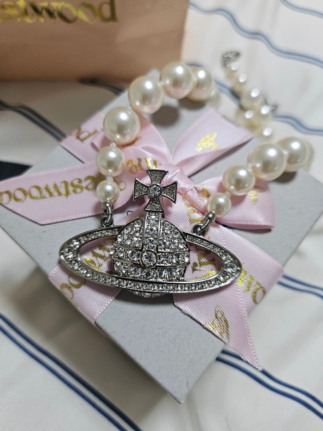 비비안웨스트우드 김나영 진주 초커목걸이 상품이미지5