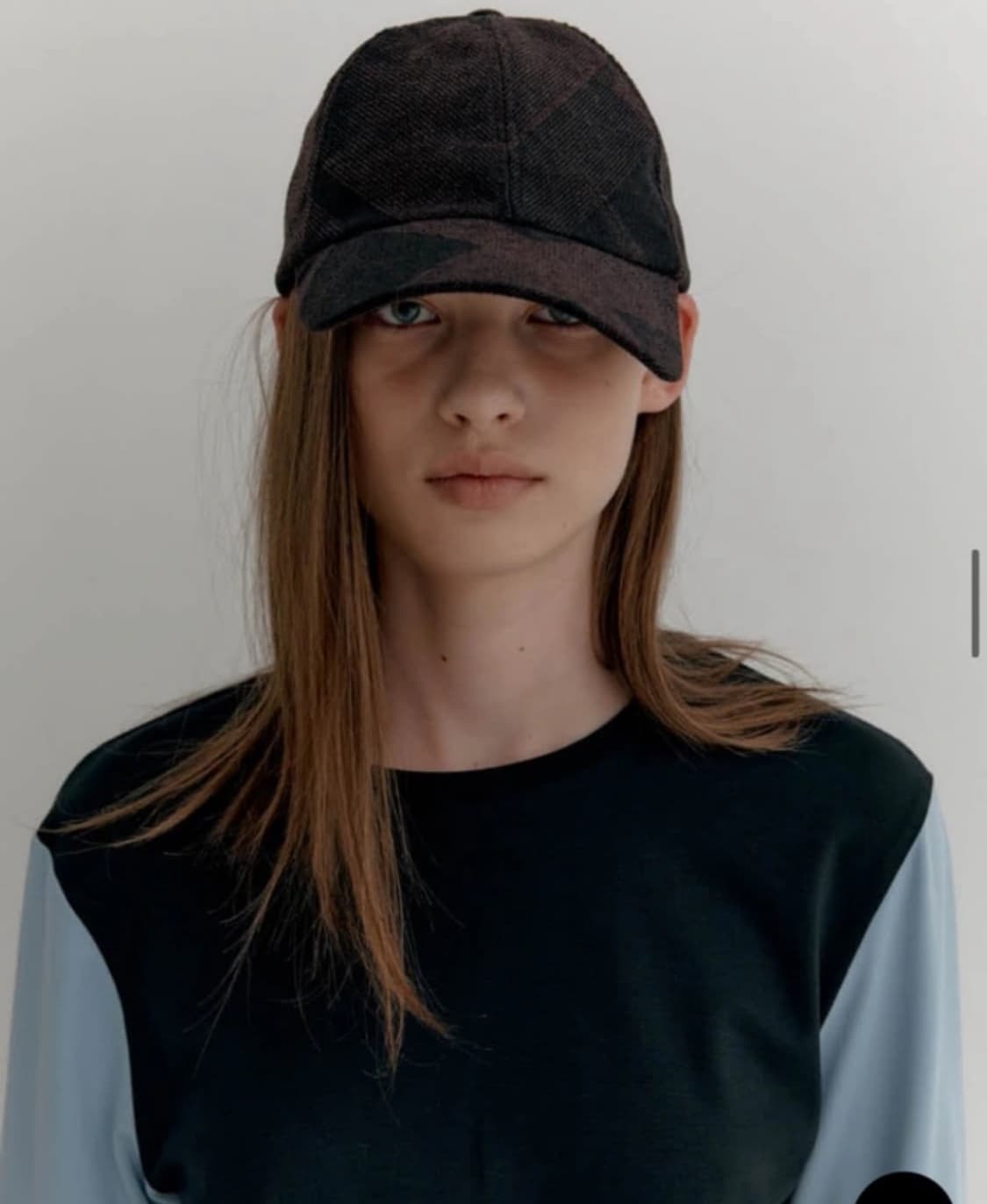 엔조블루스 체크 볼캡 브라운 상품이미지1