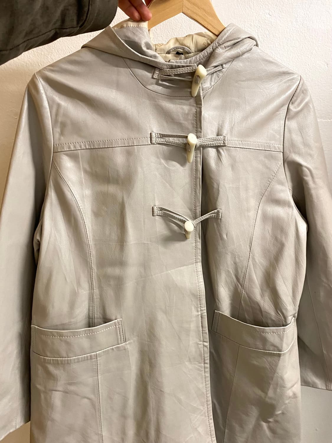 BALMAIN leather duffle coat 발망 레더 더플코트 상품이미지10