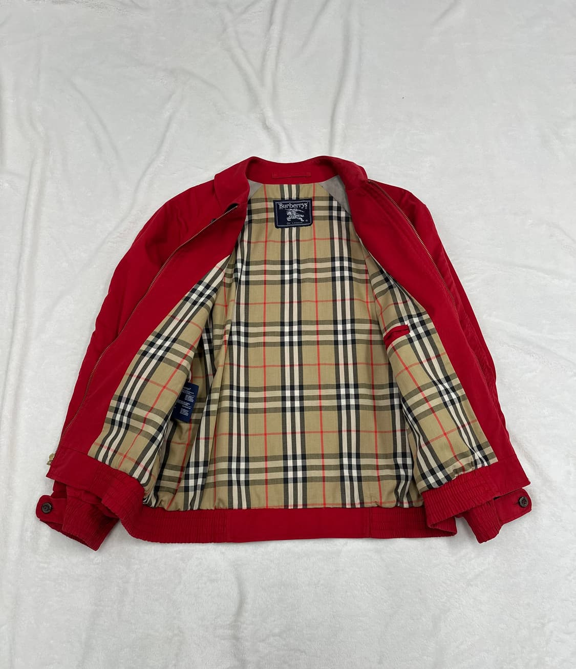 (S)90s 버버리 USA 크레스트 로고 빈티지 블루종 상품이미지6